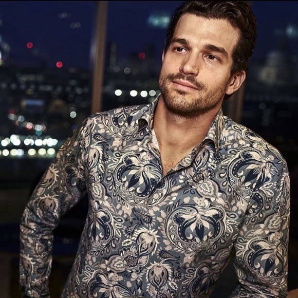 Eton paisley Super Slim Fit shirt - Picture 3 of 4